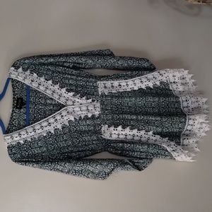 PURE HYPE WOMEN CROCHET TRIM ROMPER